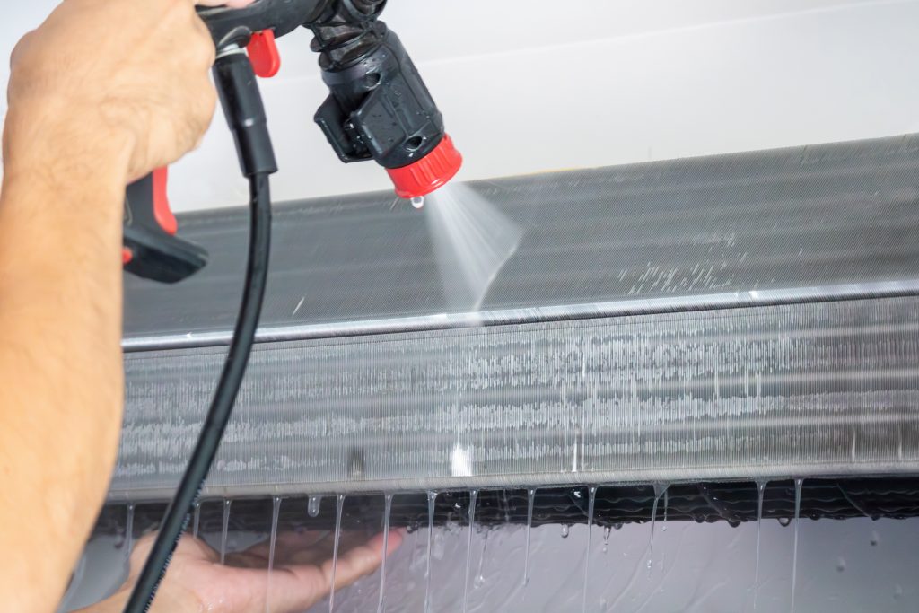 Chemical cleaning service in Singapore to remove stubborn dirt and mold from fan coil units